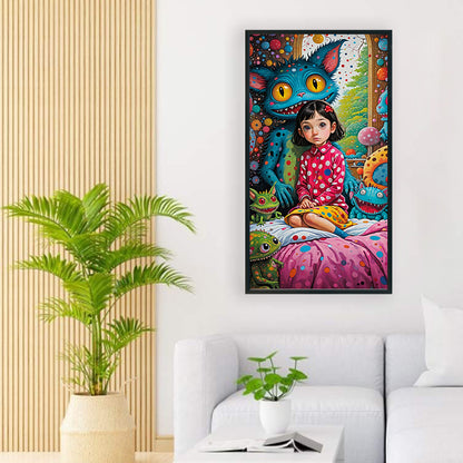 Freaky Girl - Full Round Drill Diamond Painting 40*70CM