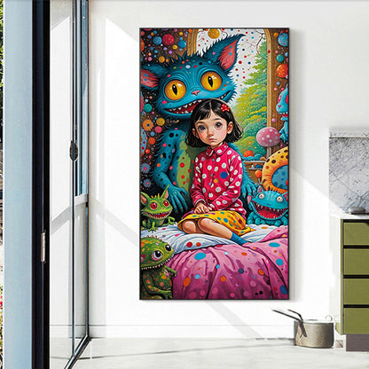 Freaky Girl - Full Round Drill Diamond Painting 40*70CM