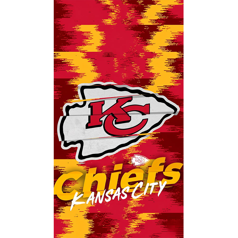 Kansas City Chiefs - Full Round Drill Diamond Painting 30*55CM