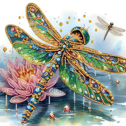 Dragonfly - Special Shaped Drill Diamond Painting 30*30CM