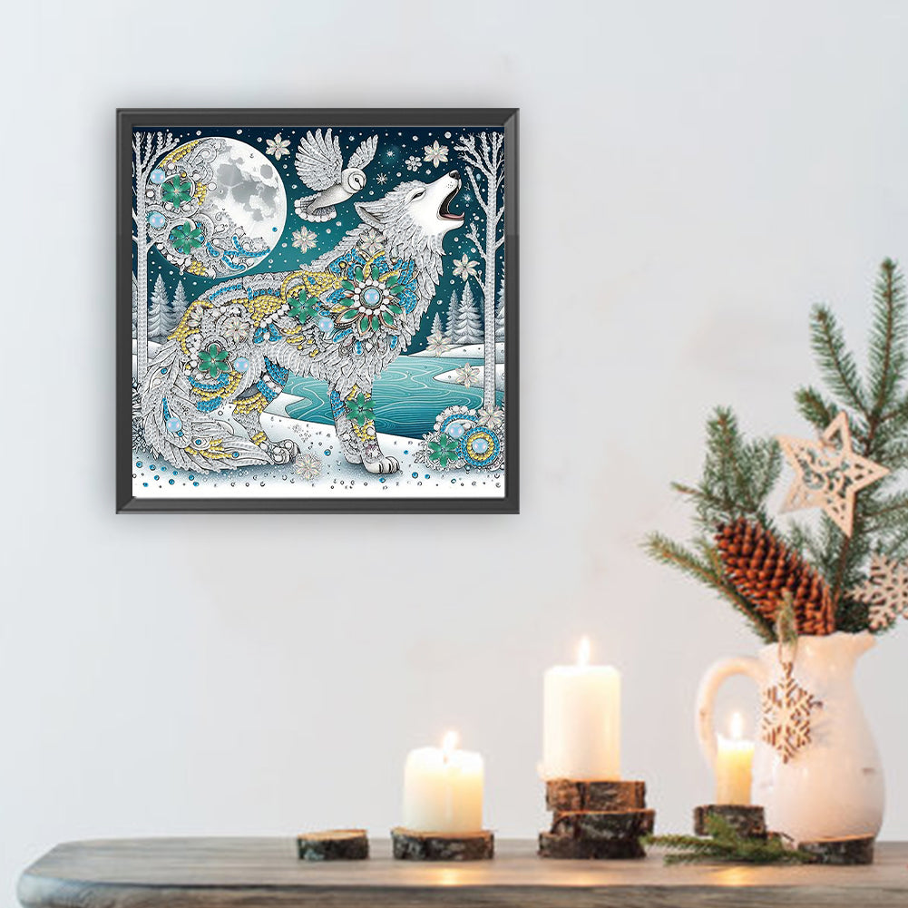 Wolf - Special Shaped Drill Diamond Painting 30*30CM