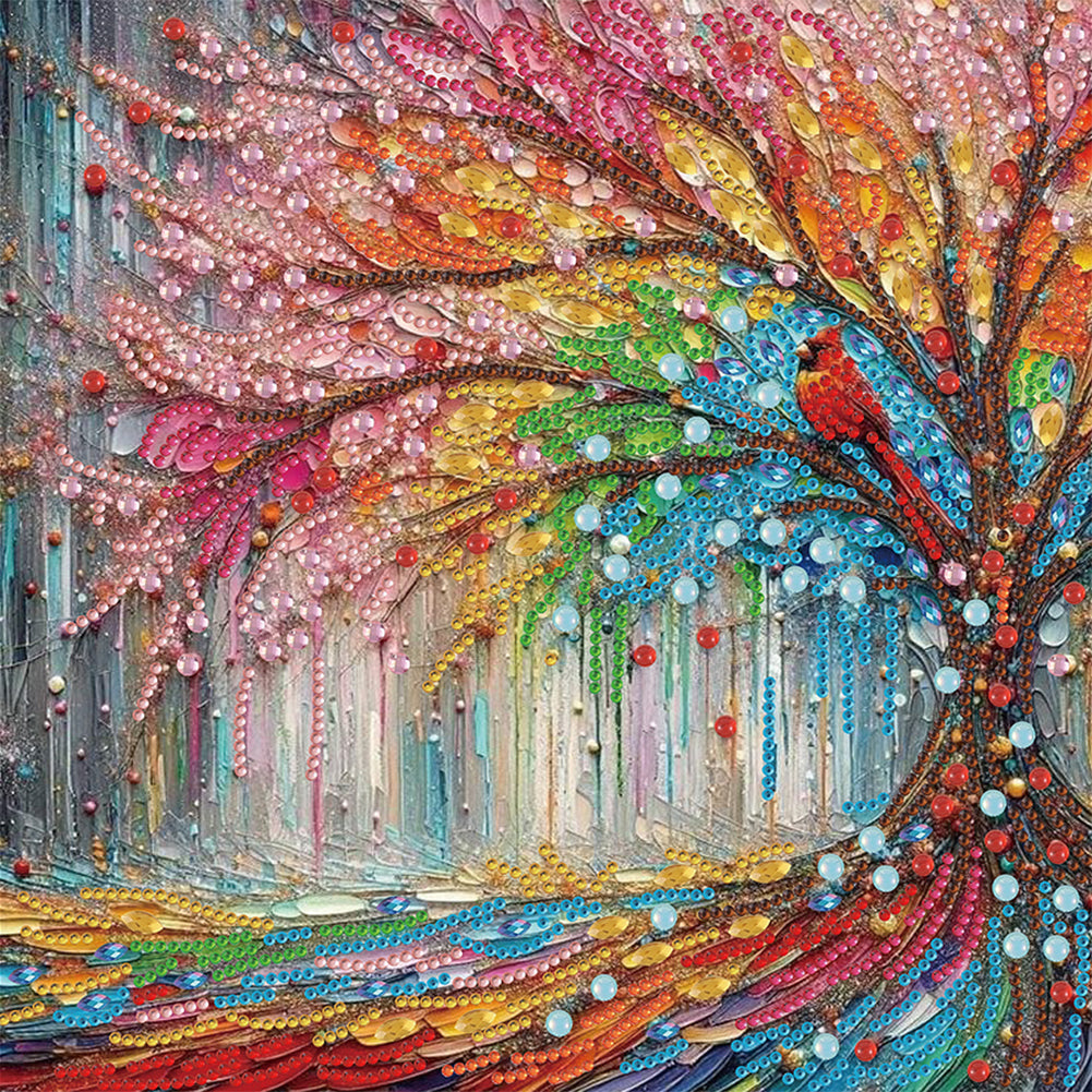 Tree - Special Shaped Drill Diamond Painting 30*30CM