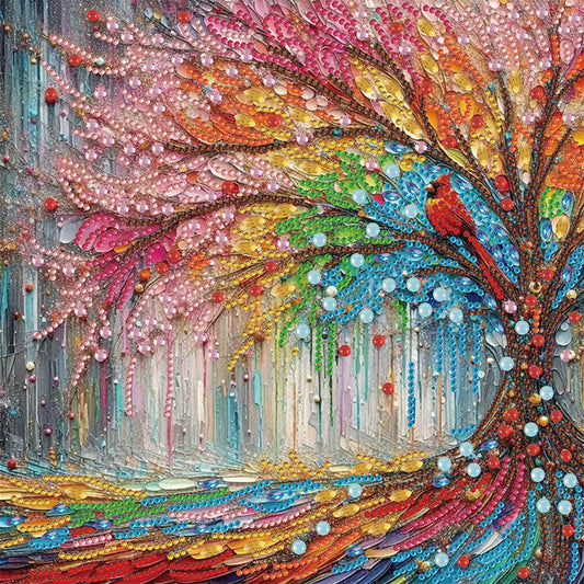 Tree - Special Shaped Drill Diamond Painting 30*30CM
