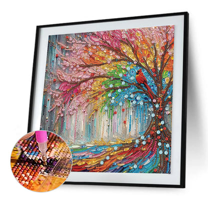 Tree - Special Shaped Drill Diamond Painting 30*30CM