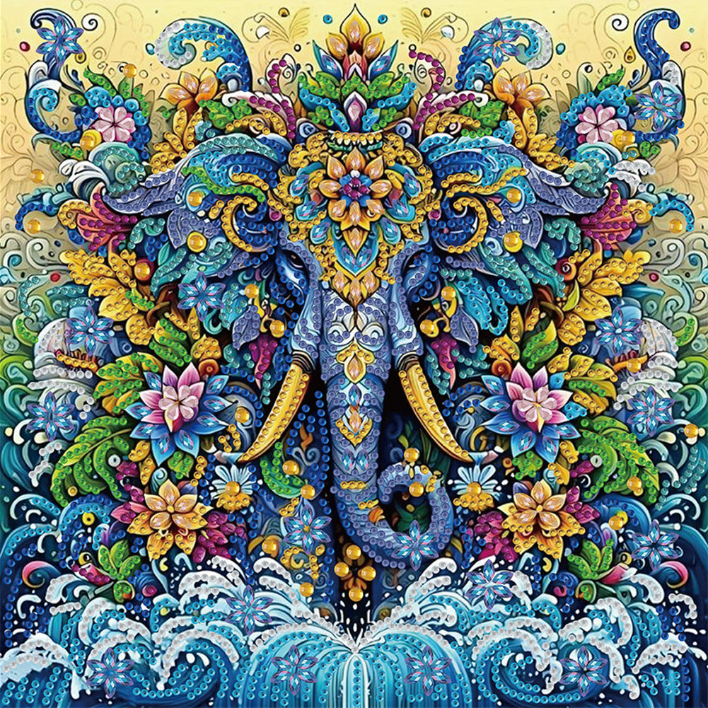 Elephant - Special Shaped Drill Diamond Painting 30*30CM