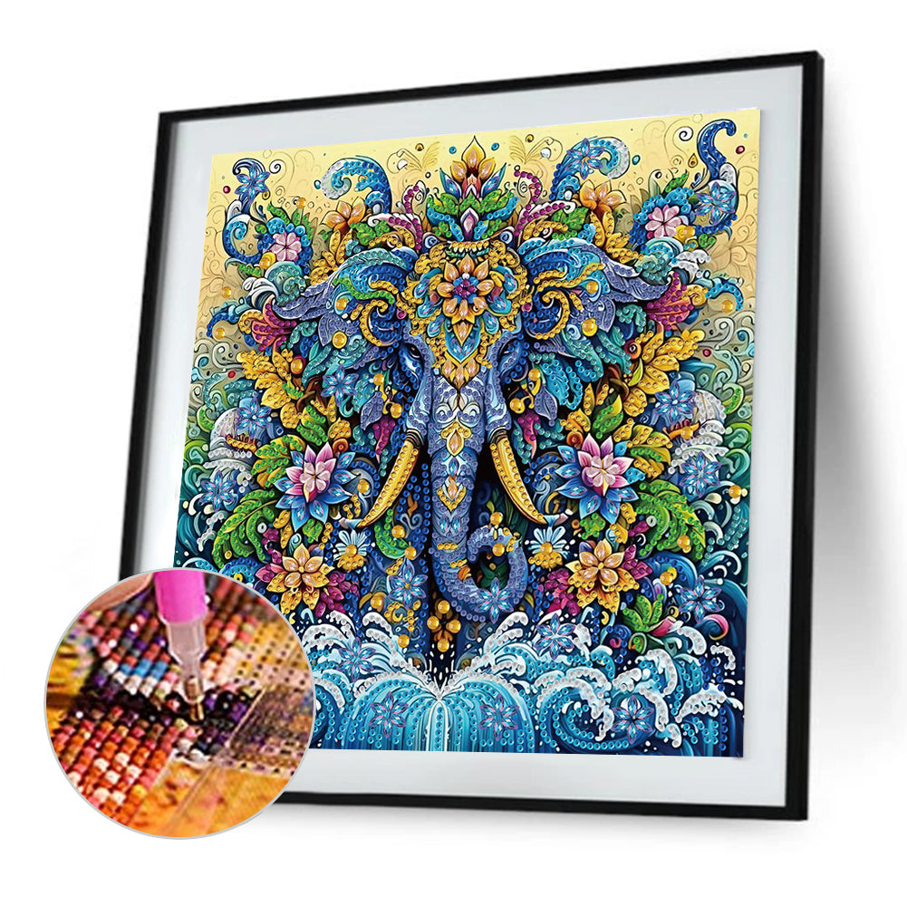 Elephant - Special Shaped Drill Diamond Painting 30*30CM