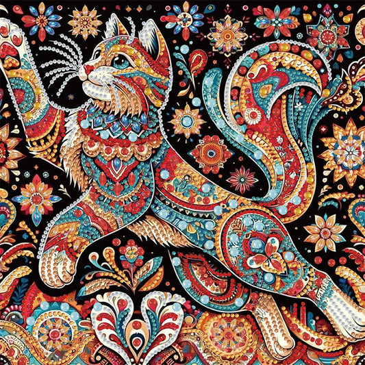 Cat - Special Shaped Drill Diamond Painting 30*30CM