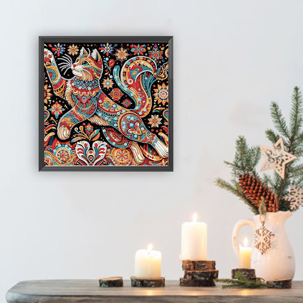 Cat - Special Shaped Drill Diamond Painting 30*30CM