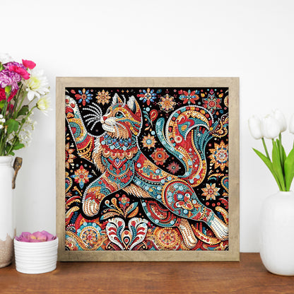 Cat - Special Shaped Drill Diamond Painting 30*30CM