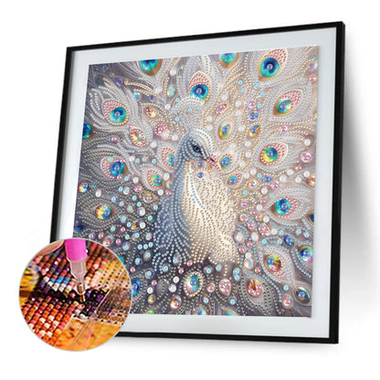 Peacock - Special Shaped Drill Diamond Painting 30*30CM