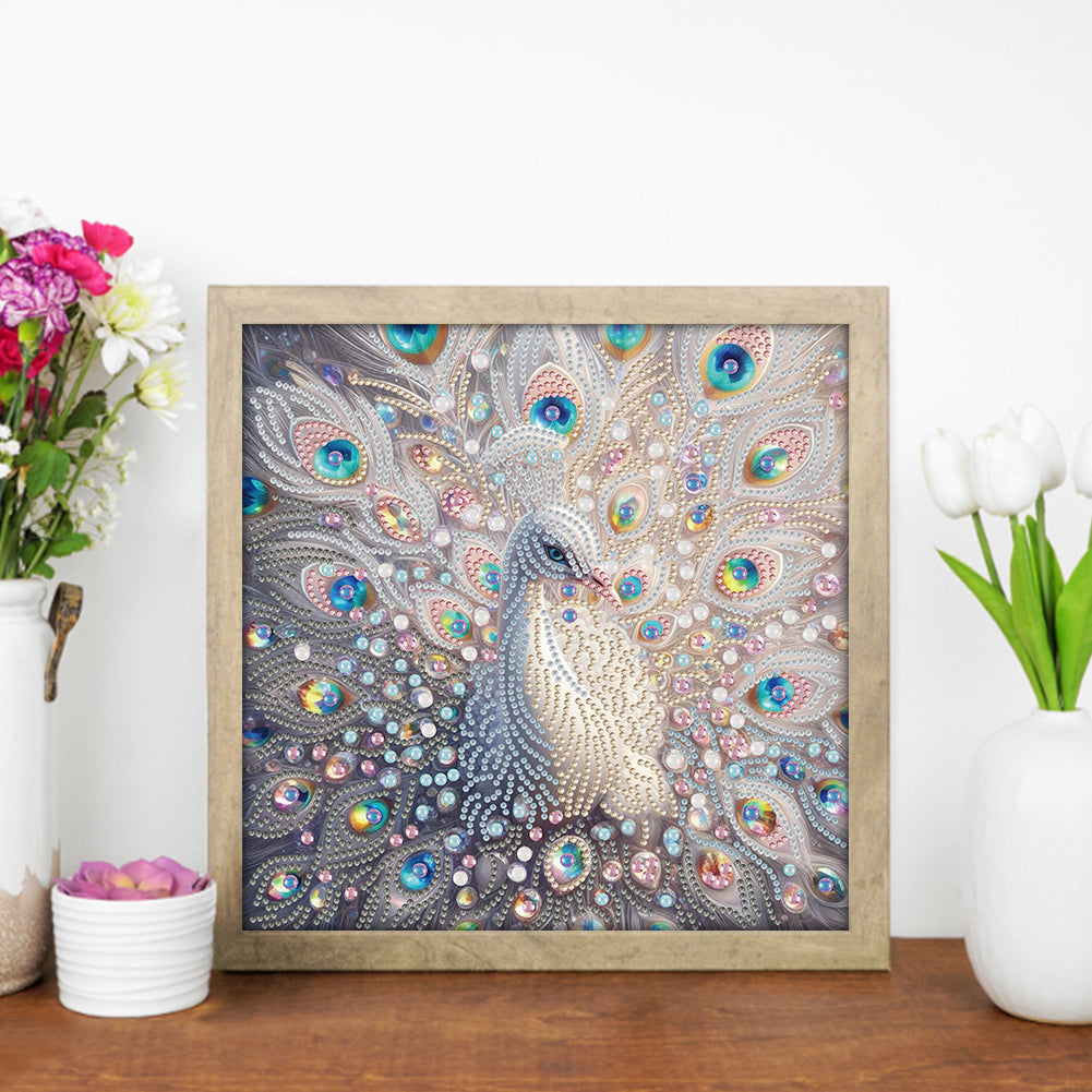 Peacock - Special Shaped Drill Diamond Painting 30*30CM