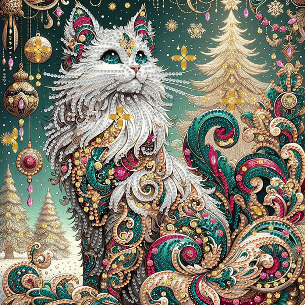 Cat - Special Shaped Drill Diamond Painting 30*30CM