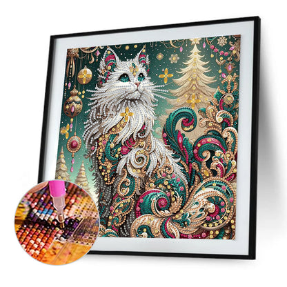 Cat - Special Shaped Drill Diamond Painting 30*30CM