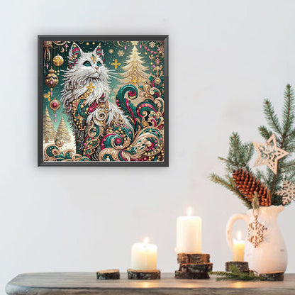 Cat - Special Shaped Drill Diamond Painting 30*30CM