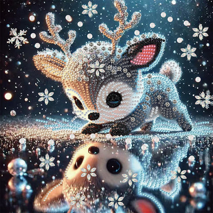 Deer - Special Shaped Drill Diamond Painting 30*30CM