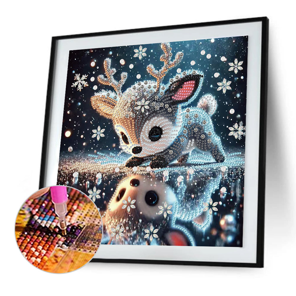 Deer - Special Shaped Drill Diamond Painting 30*30CM