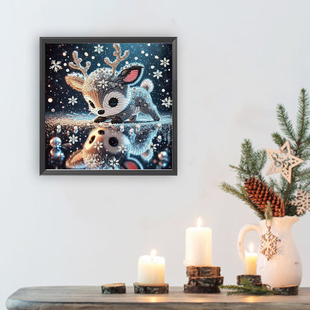 Deer - Special Shaped Drill Diamond Painting 30*30CM