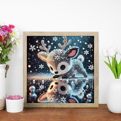 Deer - Special Shaped Drill Diamond Painting 30*30CM
