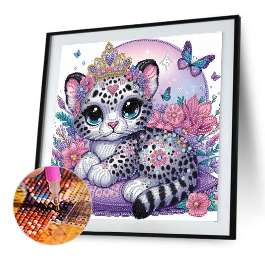 Leopard - Special Shaped Drill Diamond Painting 30*30CM