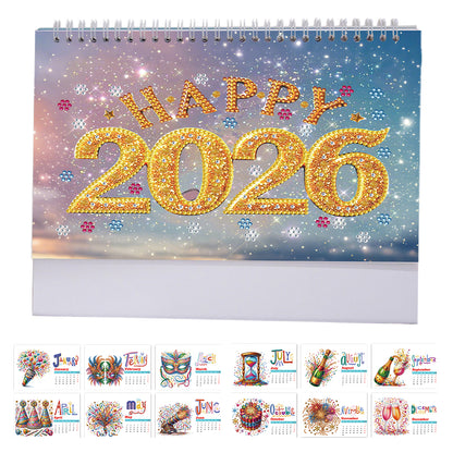 Diamond Painting Calendar DIY Calendar Desktop Ornament for Home Office Planning