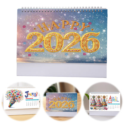 Diamond Painting Calendar DIY Calendar Desktop Ornament for Home Office Planning