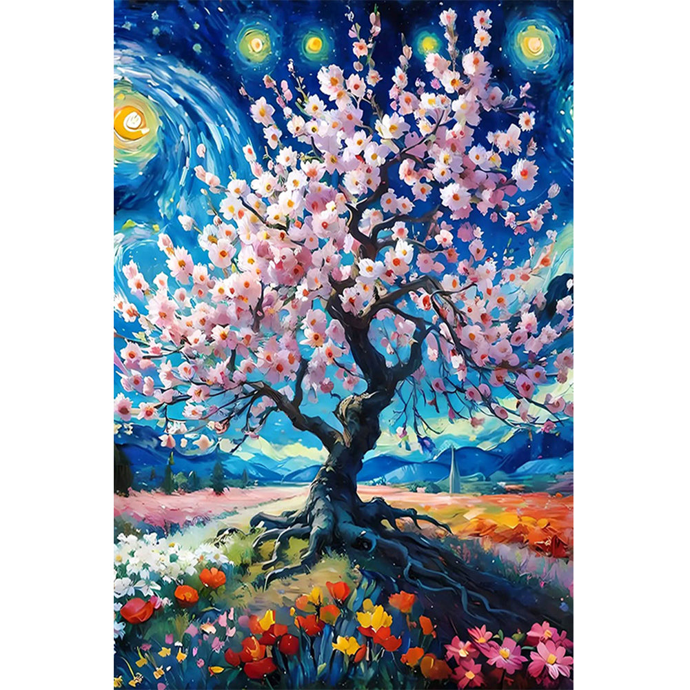 Dream Flower Tree - Full Round Drill Diamond Painting 40*60CM