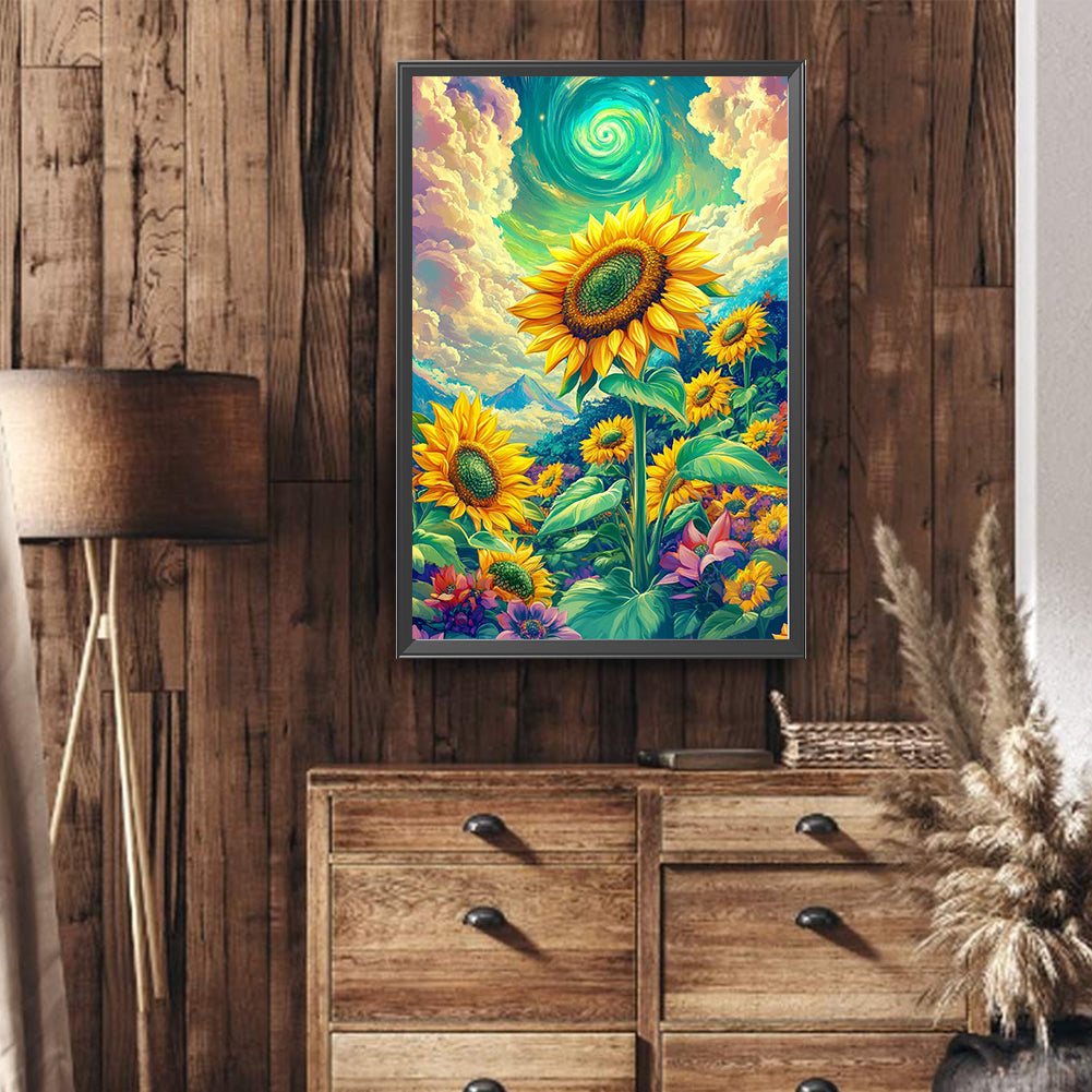 Dream Sunflower - Full Round Drill Diamond Painting 40*60CM