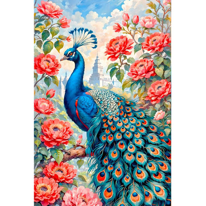 Dream Peacock - Full Round Drill Diamond Painting 40*60CM