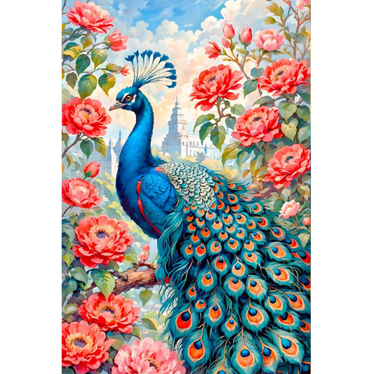 Dream Peacock - Full Round Drill Diamond Painting 40*60CM