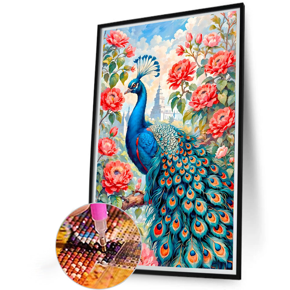 Dream Peacock - Full Round Drill Diamond Painting 40*60CM