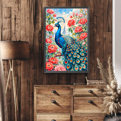 Dream Peacock - Full Round Drill Diamond Painting 40*60CM