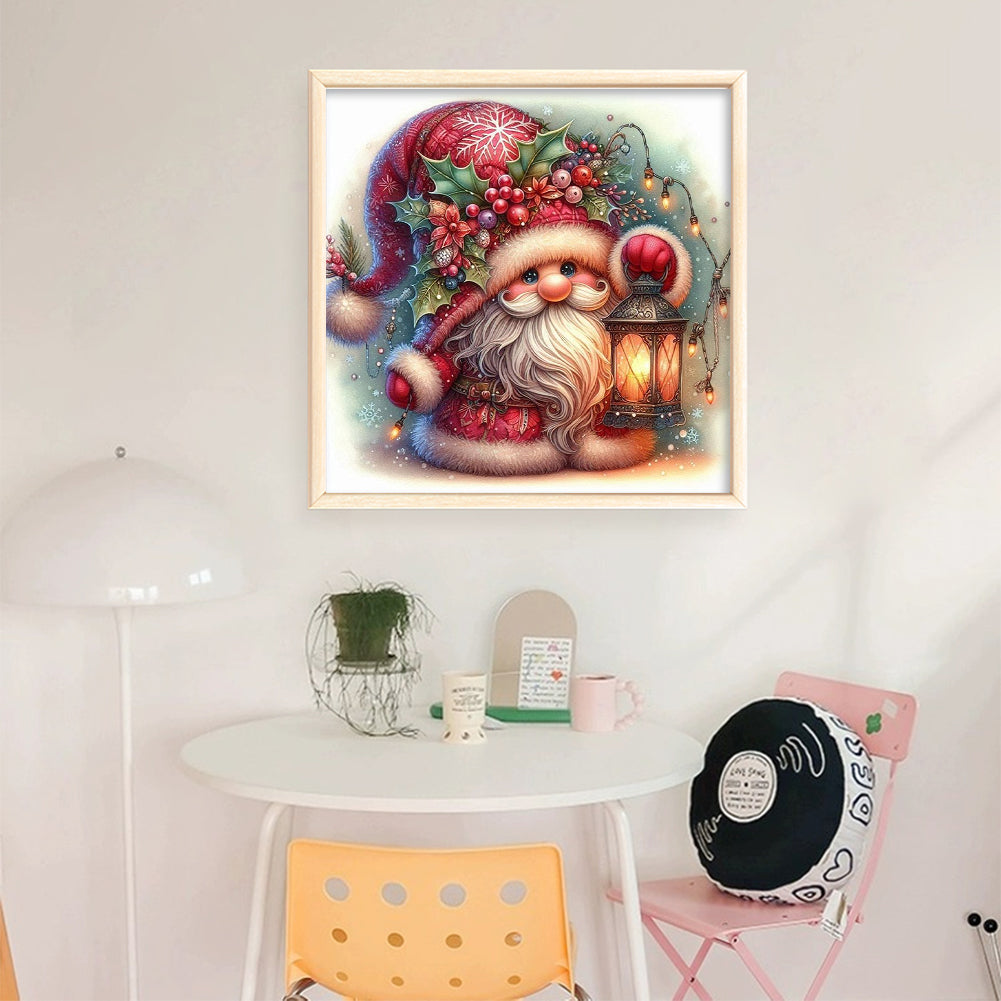 Christmas Gnome - 11CT Stamped Cross Stitch 40*40CM