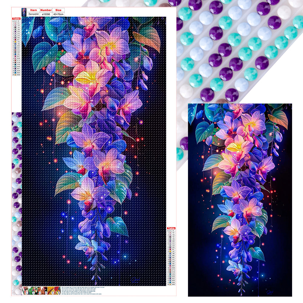 Flower - Full Round Drill Diamond Painting 40*70CM