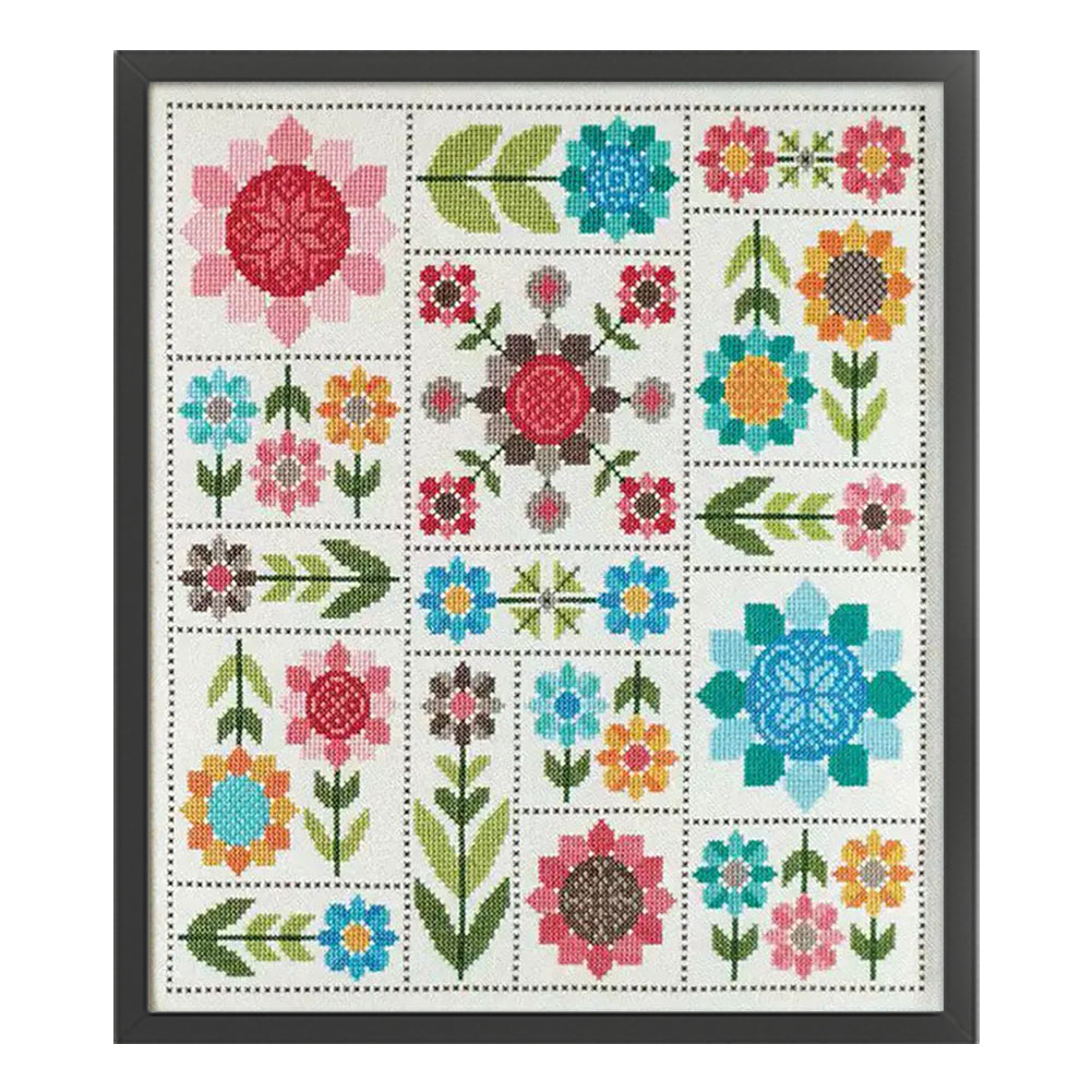 Puzzle May Garden - 14CT Stamped Cross Stitch 38*41CM(Xiaobai Brand)
