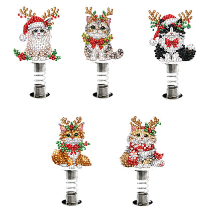2D Flat Animal DIY Diamond Painting Shake Car Ornaments Desktop Diamond Art Kits