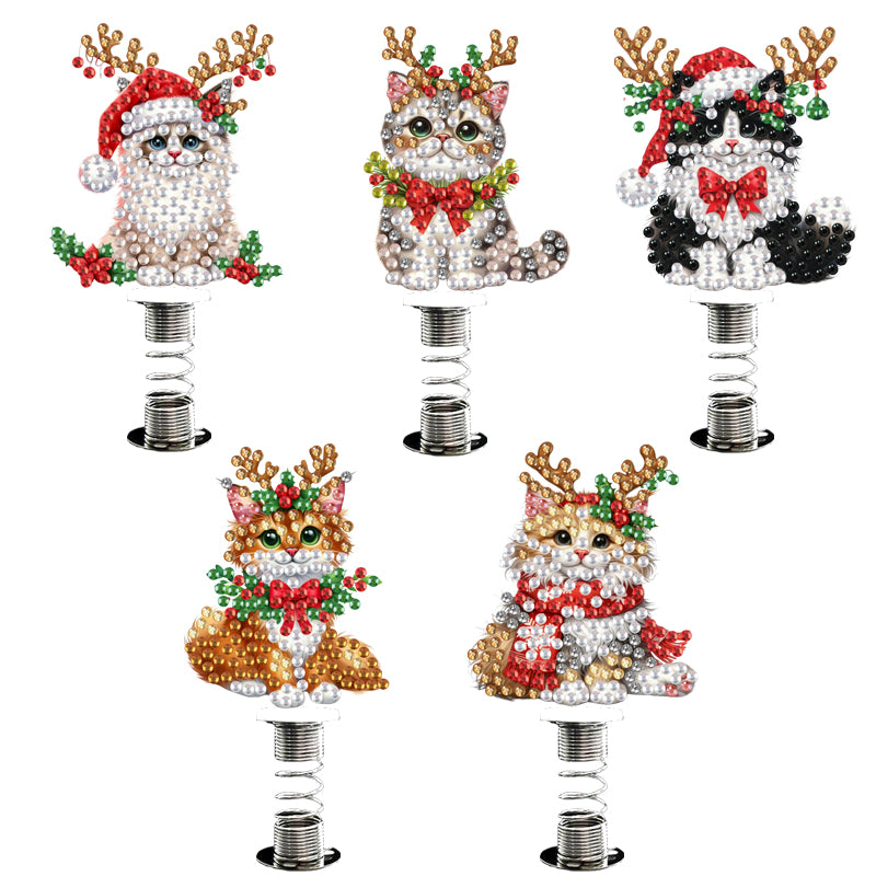 2D Flat Animal DIY Diamond Painting Shake Car Ornaments Desktop Diamond Art Kits