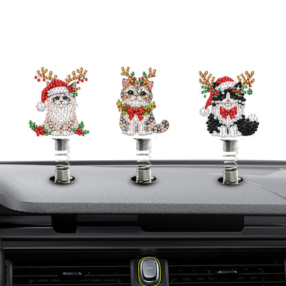 2D Flat Animal DIY Diamond Painting Shake Car Ornaments Desktop Diamond Art Kits