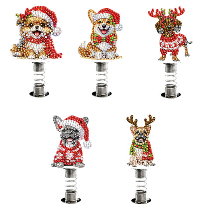 2D Flat Animal DIY Diamond Painting Shake Car Ornaments Desktop Diamond Art Kits
