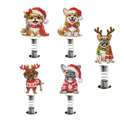 2D Flat Animal DIY Diamond Painting Shake Car Ornaments Desktop Diamond Art Kits