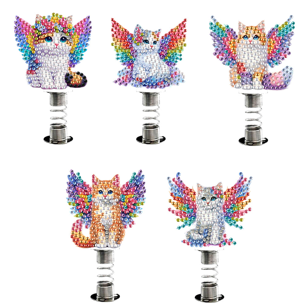 2D Flat Animal DIY Diamond Painting Shake Car Ornaments Desktop Diamond Art Kits