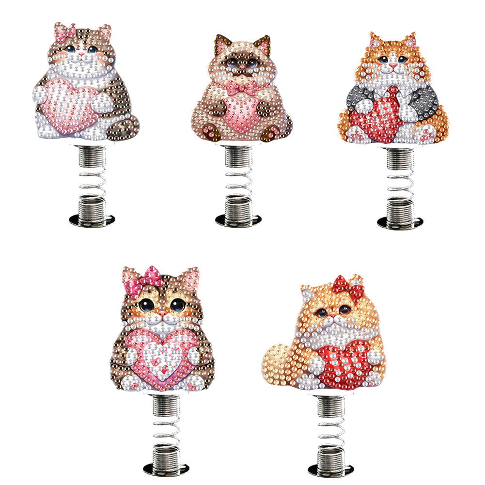 2D Flat Animal DIY Diamond Painting Shake Car Ornaments Desktop Diamond Art Kits