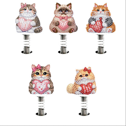 2D Flat Animal DIY Diamond Painting Shake Car Ornaments Desktop Diamond Art Kits