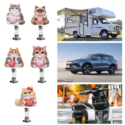 2D Flat Animal DIY Diamond Painting Shake Car Ornaments Desktop Diamond Art Kits