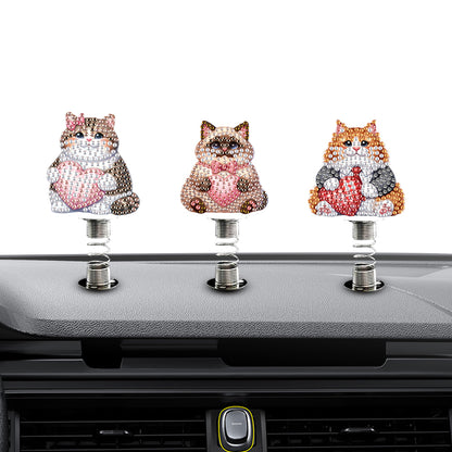 2D Flat Animal DIY Diamond Painting Shake Car Ornaments Desktop Diamond Art Kits