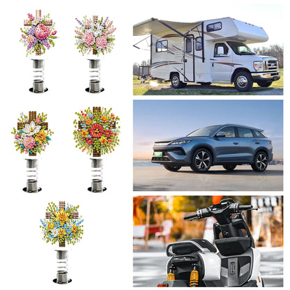 2D Flat Animal DIY Diamond Painting Shake Car Ornaments Desktop Diamond Art Kits