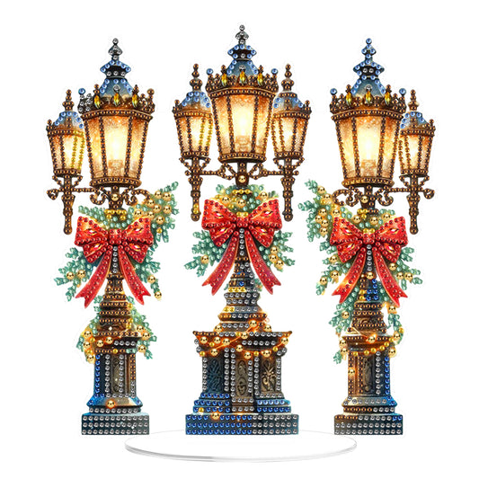 2D Flat Christmas DIY Diamond Painting Desktop Ornaments Kit for Adults Beginner