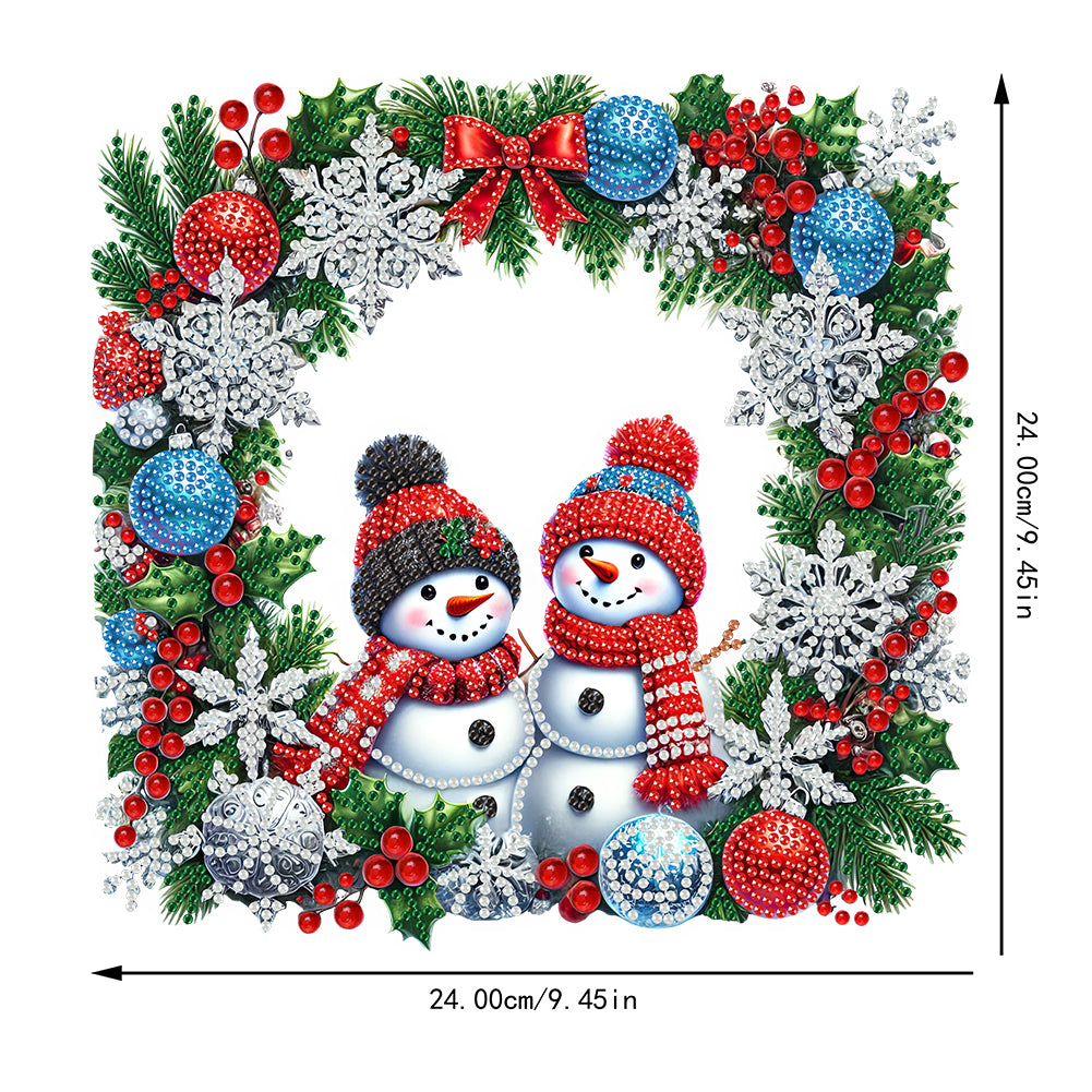 Christmas Theme 2D Flat DIY Hanging Diamond Art Kits Home Wall Decoration Crafts