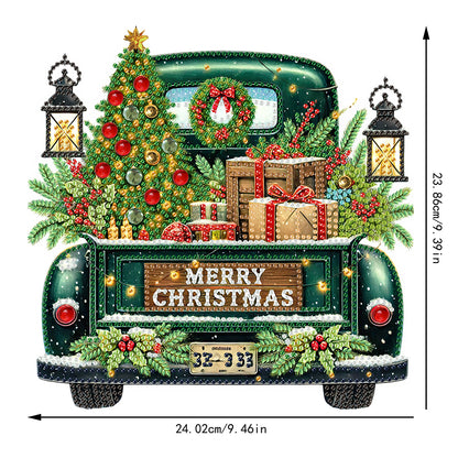 Christmas Theme 2D Flat DIY Hanging Diamond Art Kits Home Wall Decoration Crafts