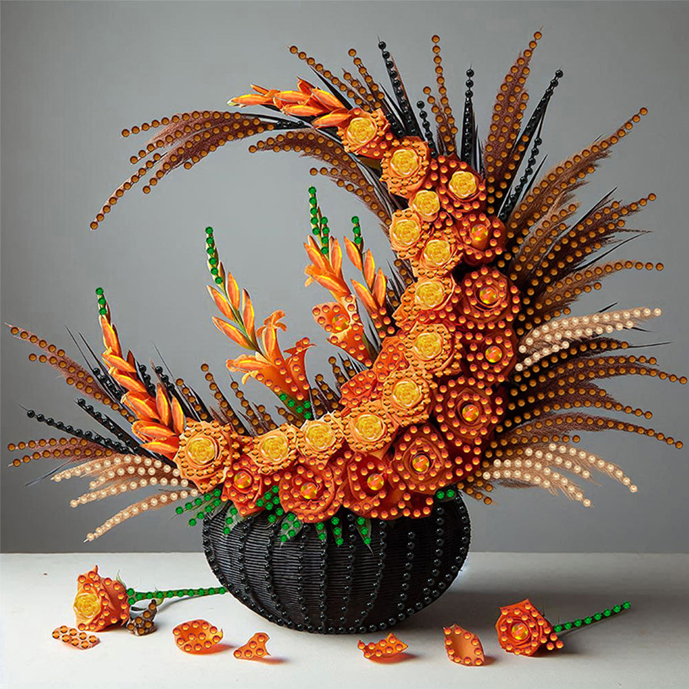 Flower Basket - Special Shaped Drill Diamond Painting 30*30CM