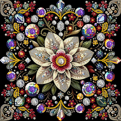 Flowers - Special Shaped Drill Diamond Painting 30*30CM